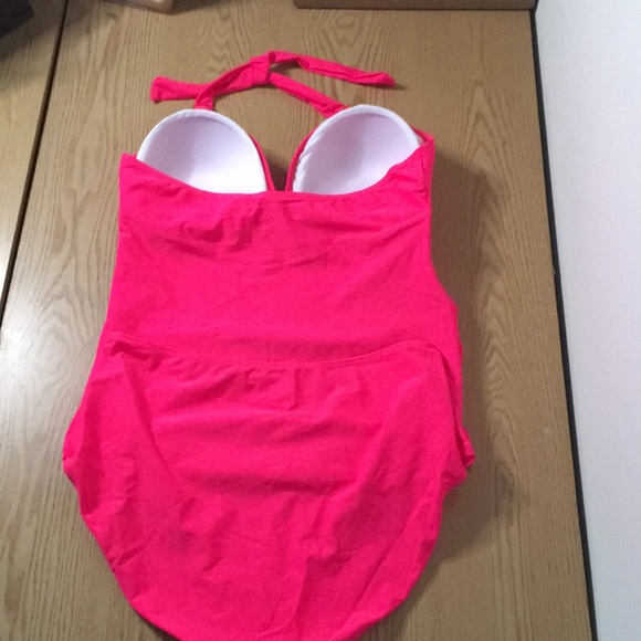 B20 New Women 2pc Tankini Swimsuit with Gold Details High Waisted Size Large - Picture 5 of 7